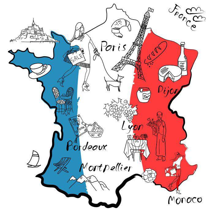 clipart france map - photo #15