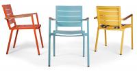 25.25 Alu - Der Stuhl Die schicken Sessel mit Teak-Armauflagen sind echte Hingucker auf jeder Terrasse; Bildquellen may-kg.de