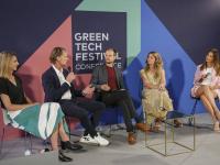 Marco Lescher, Stephanie de Heer u.a. in einer Diskussion auf dem Greentech Festival (GTF) / Bildquelle: Nespresso