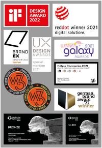 Eine beeindruckende Anzahl an Awards hat die hybride Eventplattform Discoveries von Häfele gewonnen: insgesamt wurde die innovative Plattform 11 Mal prämiert, u.a. mit dem red dot award, dem UX Design Awards und in jüngster Zeit mit dem German Brand Award sowie dem Deutschen Digital Award 2022.