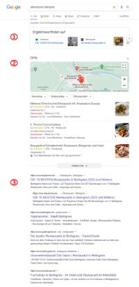 Exemplarische Google Suchergebnisseite eins / Bildquelle: Alle objekt-m