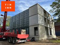 Aktueller Baufortschritt des TIN INN Standortes in Hückelhoven nach nur 6 Wochen Bauzeit. / Bildquelle: TIN INN