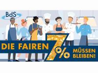 Die fairen 7 % müssen bleiben! / Copyright: BdS
