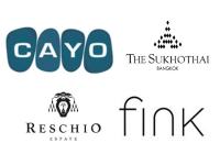 Logos: Cayo Exclusive Resort & Spa, The Sukhothai Bangkok, Castello di Reschio und fink