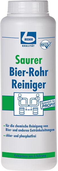 Bierleitungen reinigen mit dem neuen 'Sauren Bier-Rohr-Reiniger' von Dr. Becher