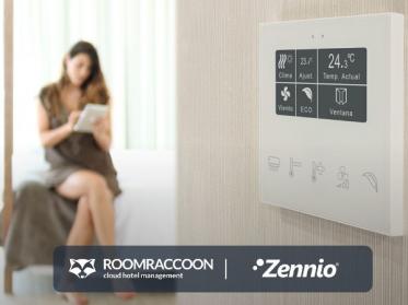 RoomRaccoon hat sich mit Zennio vernetzt