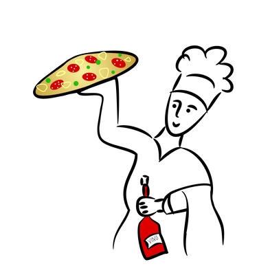 pizzaofen clipart people