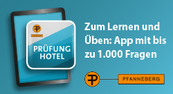 Prüfung Hotel - App mit bis zu 1.000 Fragen zum Lernen und Üben von Pfanneberg