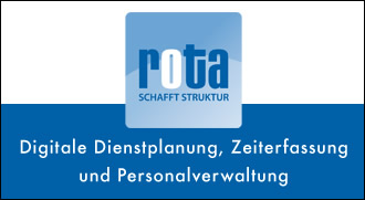 rota schafft Struktur - Digitale Dienstplanung, Zeiterfassung und Personalverwaltung