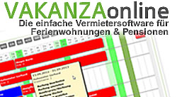 Vakanza Online - die einfache Vermietersoftware für Ferienwohnungen & Pensionen