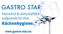 Gastro Star - Glänzend & wirtschaftlich aufgestellt für Ihre Küchenhygiene